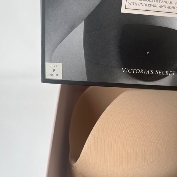 Victoria's Secret Push Up Adhesive Backless Bra Size B Solid Nude - Picture 6 of 9